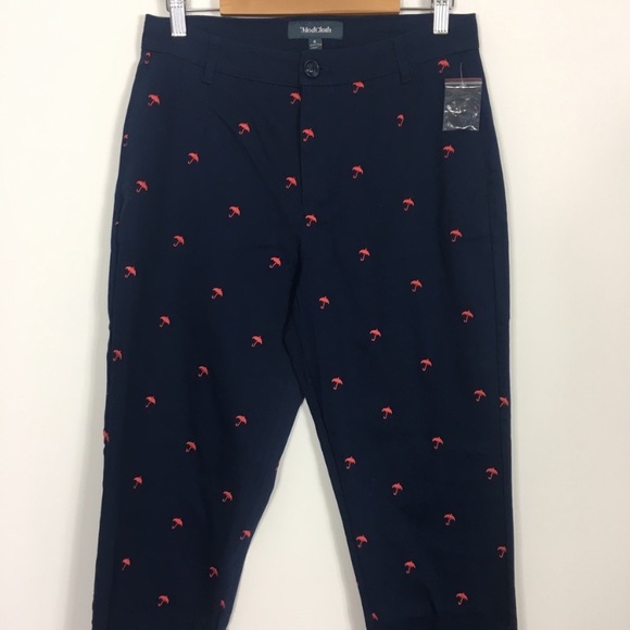 NWT ModCloth Umbrella Print Pants 6 - Picture 2 of 2